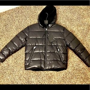 Mackage Men’s Bryce Reversible Down Jacket with Sheepskin